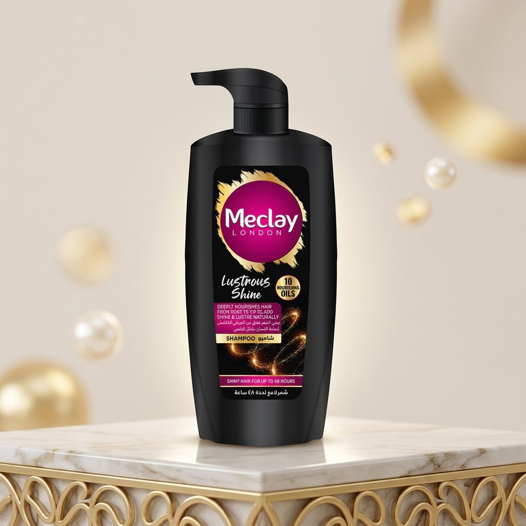 Meclay London Lustrous Shine Shampoo (With 10 Nourishing Oils) - Image 2
