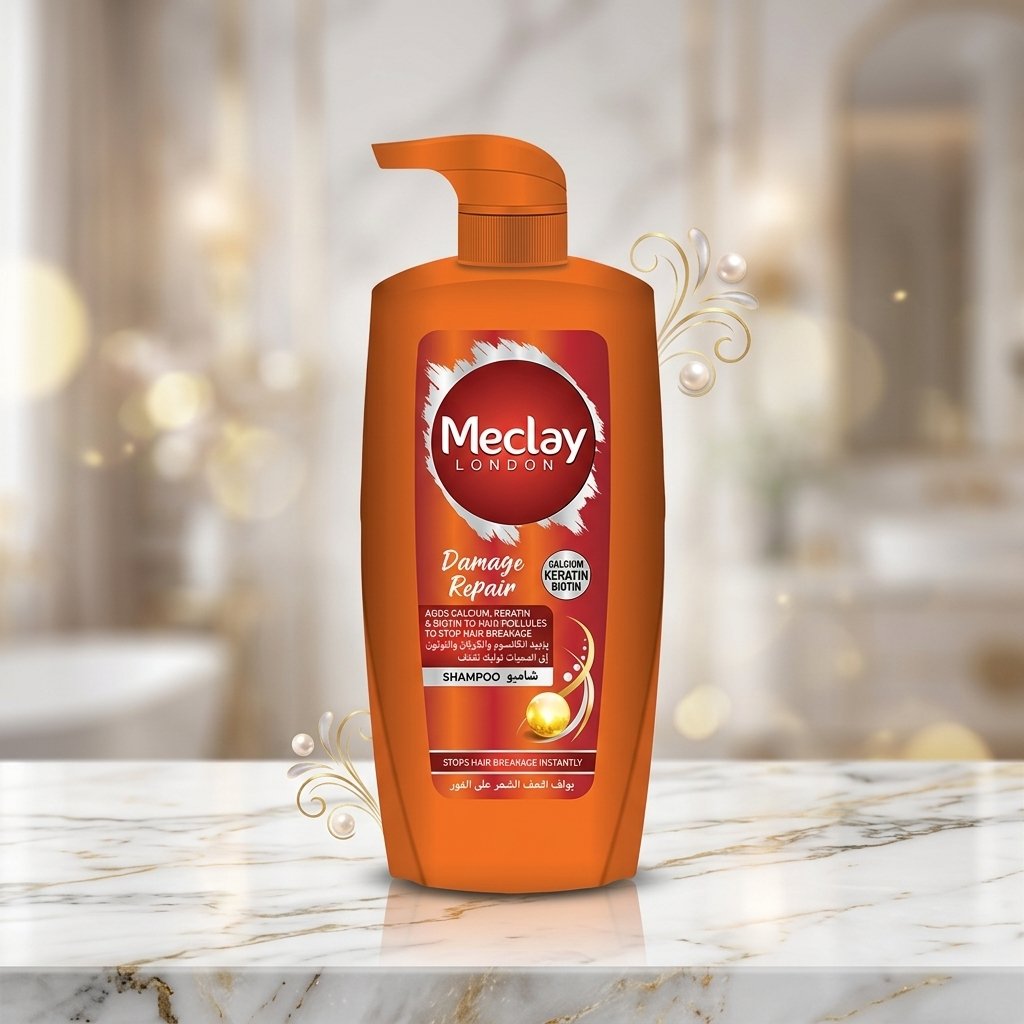 Meclay London Anti Dandruff Shampoo bottle with Hexa Active Complex 660ml family size pack