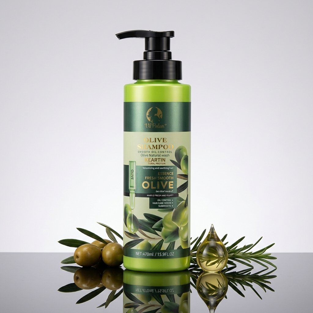 TV Parlour Olive Shampoo Smooth Oil Control & Volumizing (470ml)