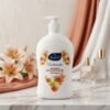 Body Sol Sentiments Anti Bacterial Hand Wash with Moisturizer 500ml white embossed pump bottle on luxury marble table from Chaudhary Superstore