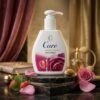 Care Hydrating & Beautifying Hand Wash Rose Water & Strawberry Extract 270ml pump bottle on dark marble podium from Chaudhary Superstore
