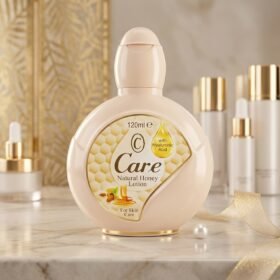 Care Natural Honey Lotion with Hyaluronic Acid 120ml beige bottle with honeycomb graphics — Chaudhary Superstore