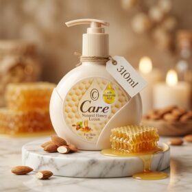 Care Natural Honey Lotion with Hyaluronic Acid 310ml beige bottle with honeycomb graphics — Chaudhary Superstore