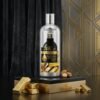 Coswin 24K Gold Keratin Serum Shampoo Ampoule Care 500ml silver bottle on luxury golden block podium from Chaudhary Superstore