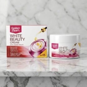 Golden Pearl White Beauty Cream With Added Serum SPF 15 50ml jar and box from Chaudhary Superstore