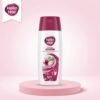 Hello Hair Onion Shampoo Nourishing & Strengthening 75ml bottle on a luxury pink studio podium from Chaudhary Superstore