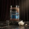 Keratin Moisturizing & Smooth Creamy Hair Mask 98% Repair Damaged 1000ml jar on dark marble podium from Chaudhary Superstore