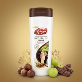 Lifebuoy Naturally Long Shampoo 370ml bottle on a premium background from Chaudhary Superstore