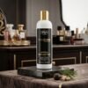 Maxcare Professional Herbal Shampoo Smooth & Silky Hair Keratin Repair Care 180ml bottle displayed on a luxury studio marble block from Chaudhary Superstore