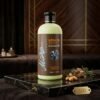 Mizz Brazil Keratin Shampoo Extra Damage Repair 500ml bottle displayed on a luxury studio marble block from Chaudhary Superstore