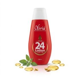 Olivia 24 Lotion Normal Skin 250ml red bottle with white flip-top cap on white background — Chaudhary Superstore