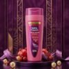 Set & Touch Hair Fall Solution Shampoo 180ml bottle on a luxury maroon studio podium from Chaudhary Superstore
