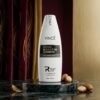 Vincé Intense Keratin Shampoo Extra Damage Repair 230ml bottle displayed on a green marble studio block from Chaudhary Superstore