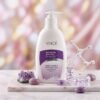 Vincé Nutritive Body Milk Pro-Vitamin B5 330ml pump bottle on a marble podium — Chaudhary Superstore