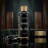 Vincé Sulfate Free Bamboo Shampoo Anti Fade 300ml black bottle displayed on a luxury studio marble block from Chaudhary Superstore