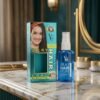 YC Silky Hair Coat Re-Balancing With Chamomile Extract 45ml blue bottle and box on marble vanity counter from Chaudhary Superstore